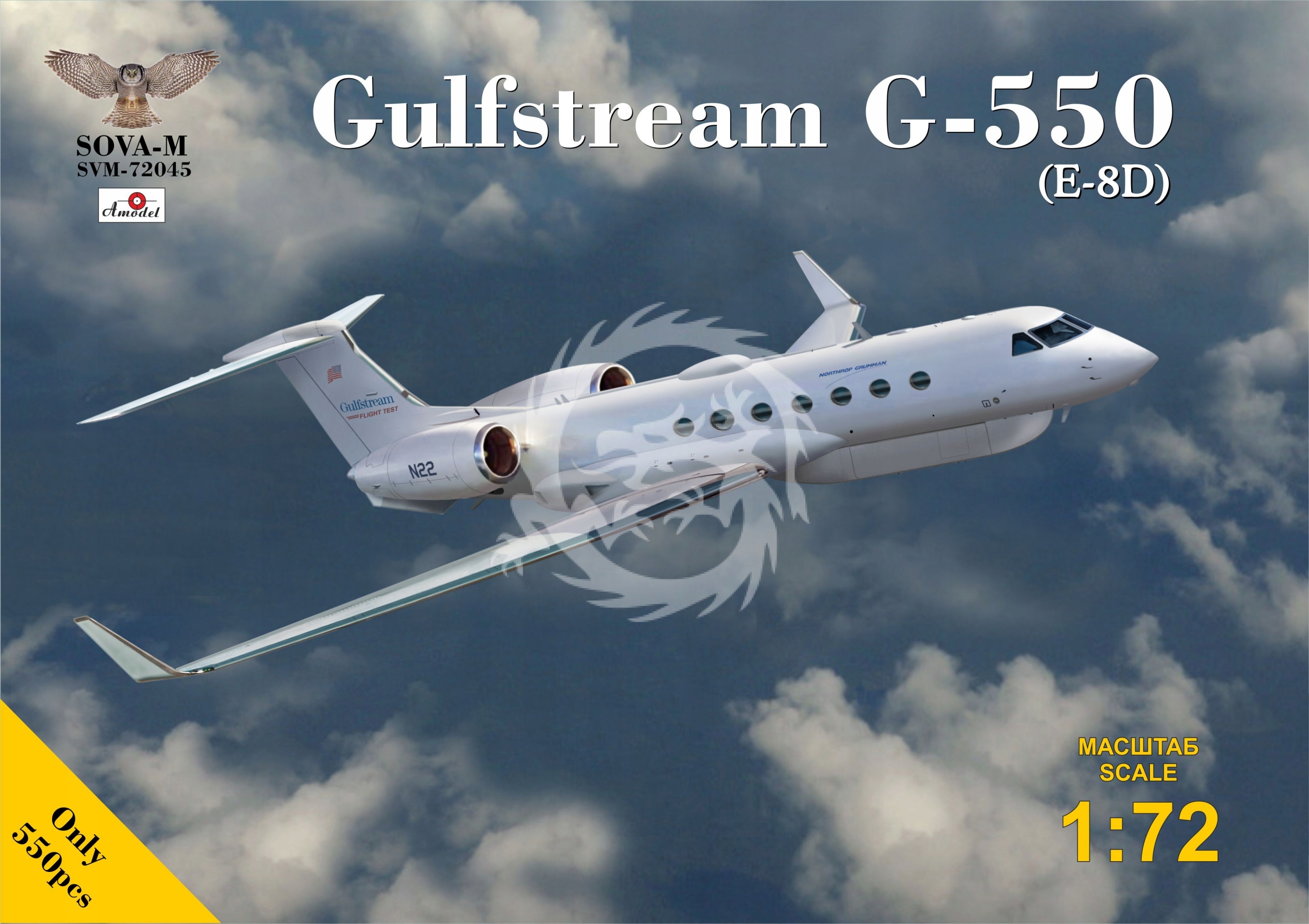 G-550 (E-8D) "jstars" testbed aircraft Sova-M Svm 72045 měřítko 1/72