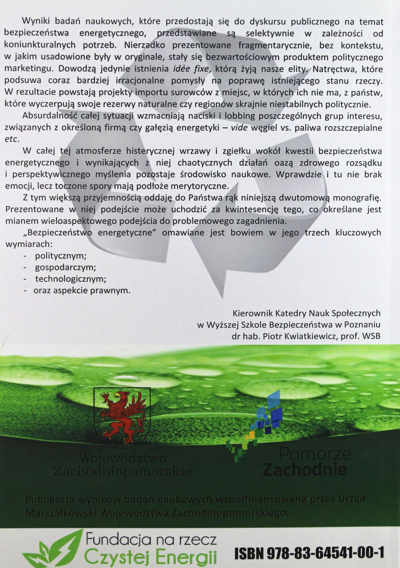 BEZPIECZEŃSTWO ENERGETYCZNE. RYNKI SUROWCÓW I ENER Stan opakowania oryginalne