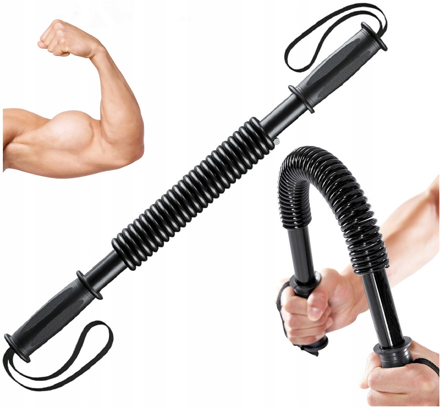 Expandér Pro Cvičení Twister Silná Odporová Pružina Trénink Rukou 50 Kg