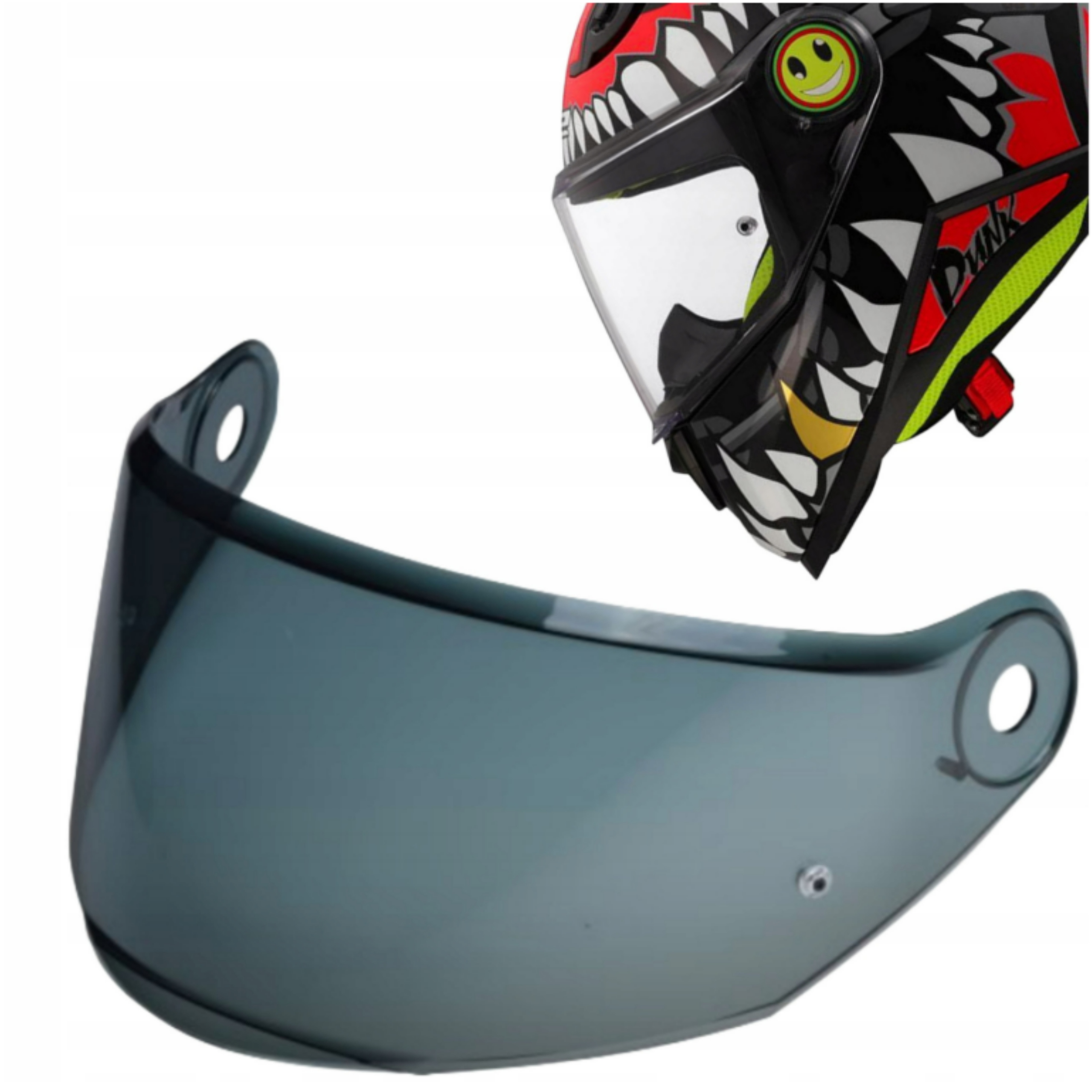 Sklo Hledáček Přilba LS2 FF812 Kid Stmívatelná Light Smoke Originální