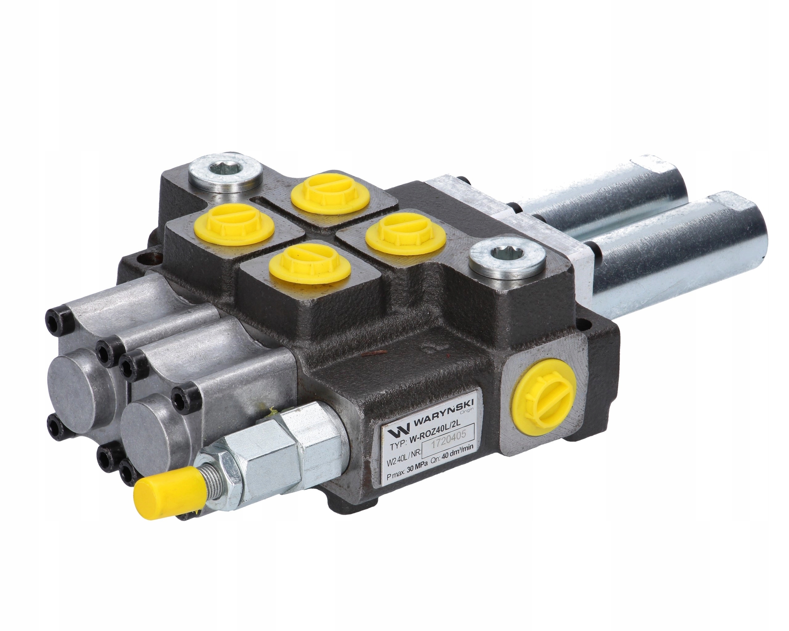 Hydraulický rozdělovač 2-sekční 40l joystick