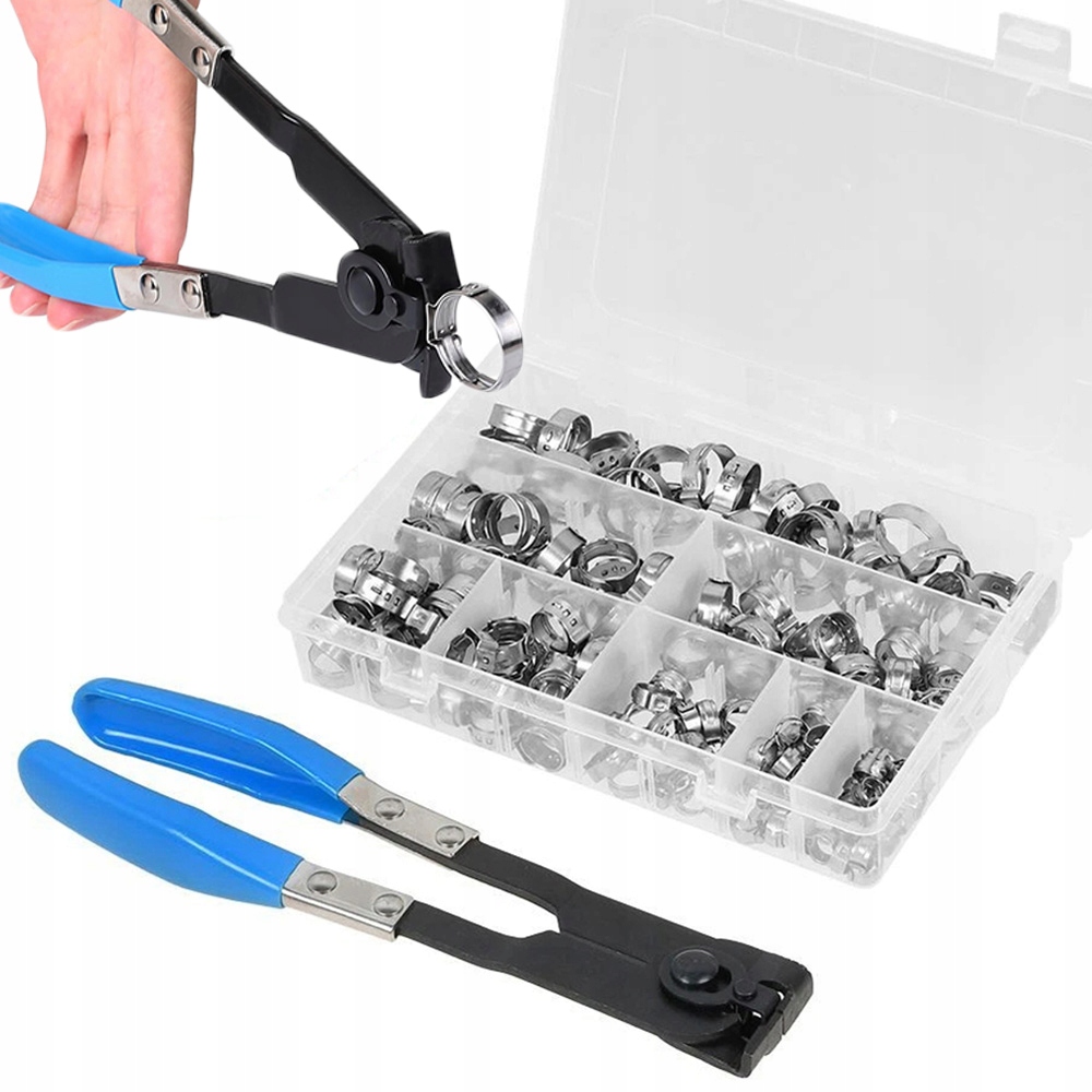 Opaski zaciskowa Metalowe Obejmy Cybanty Pojednczym Uchem Z szczypce 170 El