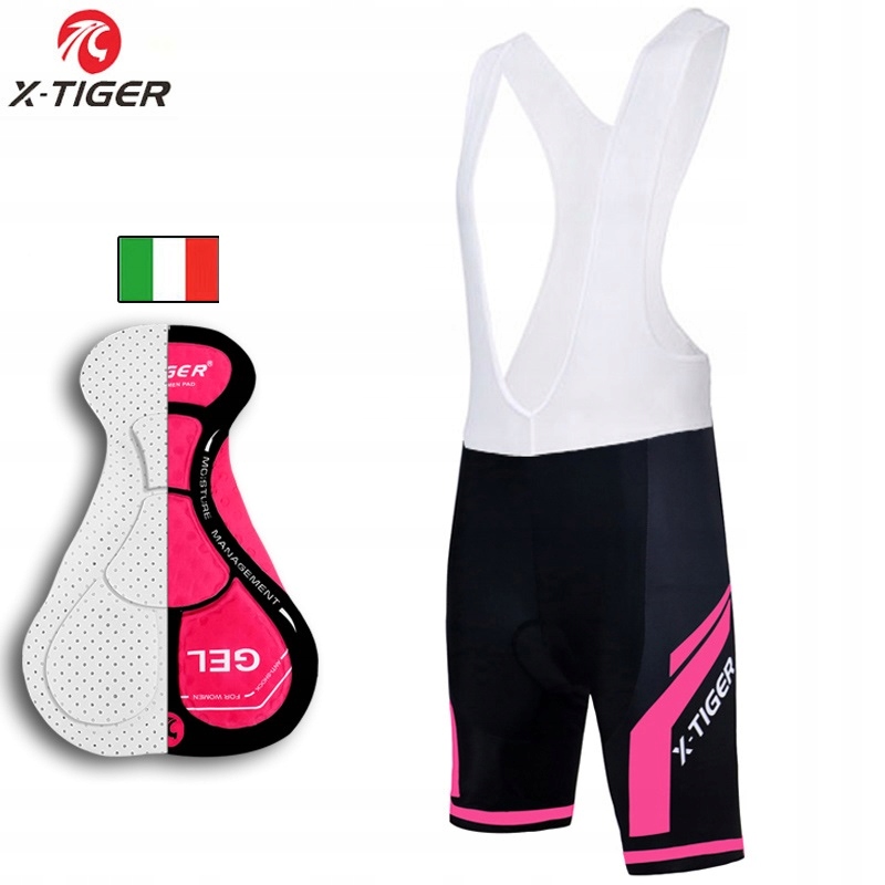 SPODENKI ROWEROWE DAMSKIE Z WKŁADKĄ ŻELOWĄ STYLOWE Marka X-Tiger