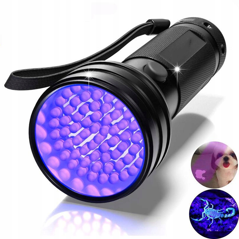 

Latarka Uv Ultrafioletowa Mocna 51LED 3TRYBY Lekka