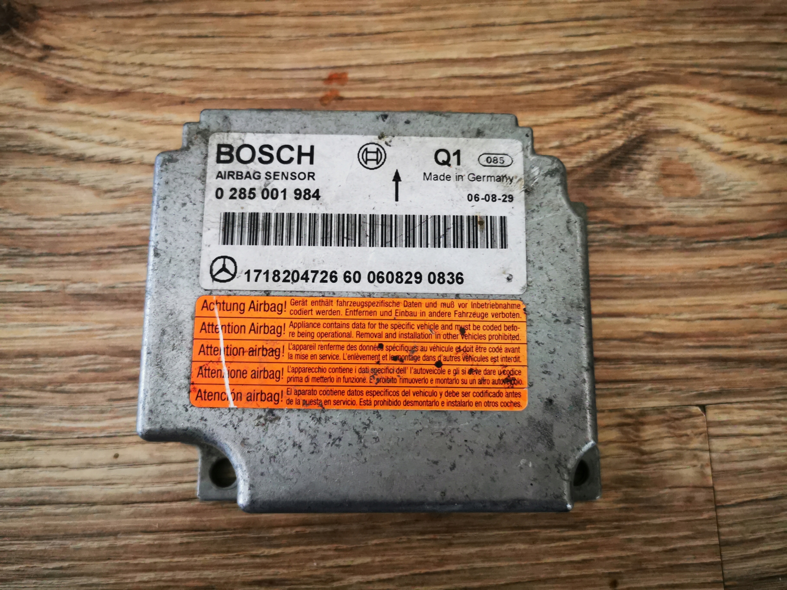 A1718204726 - Mercedes SLK R171 модуль датчика подушки безпеки
