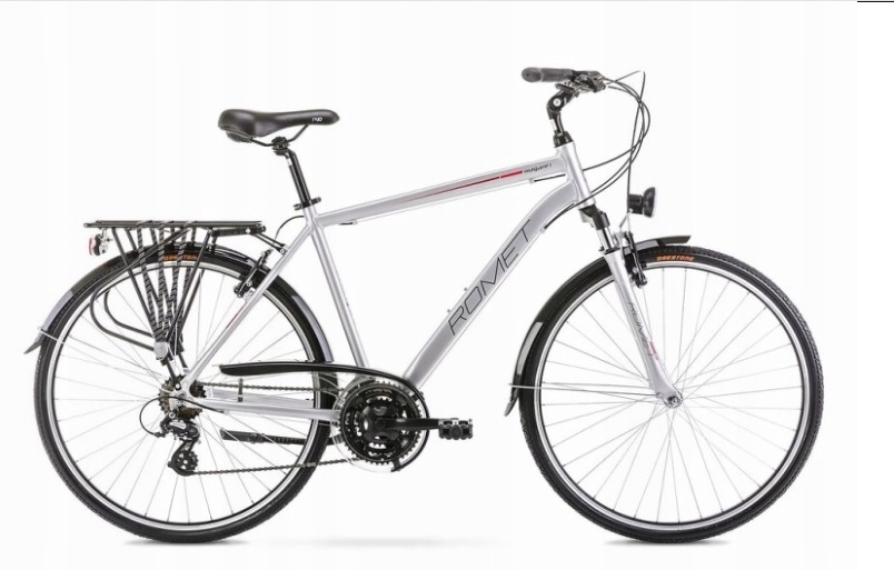 Rower trekkingowy Romet Wagant 1 rama 23 cale koło 28 " srebrny