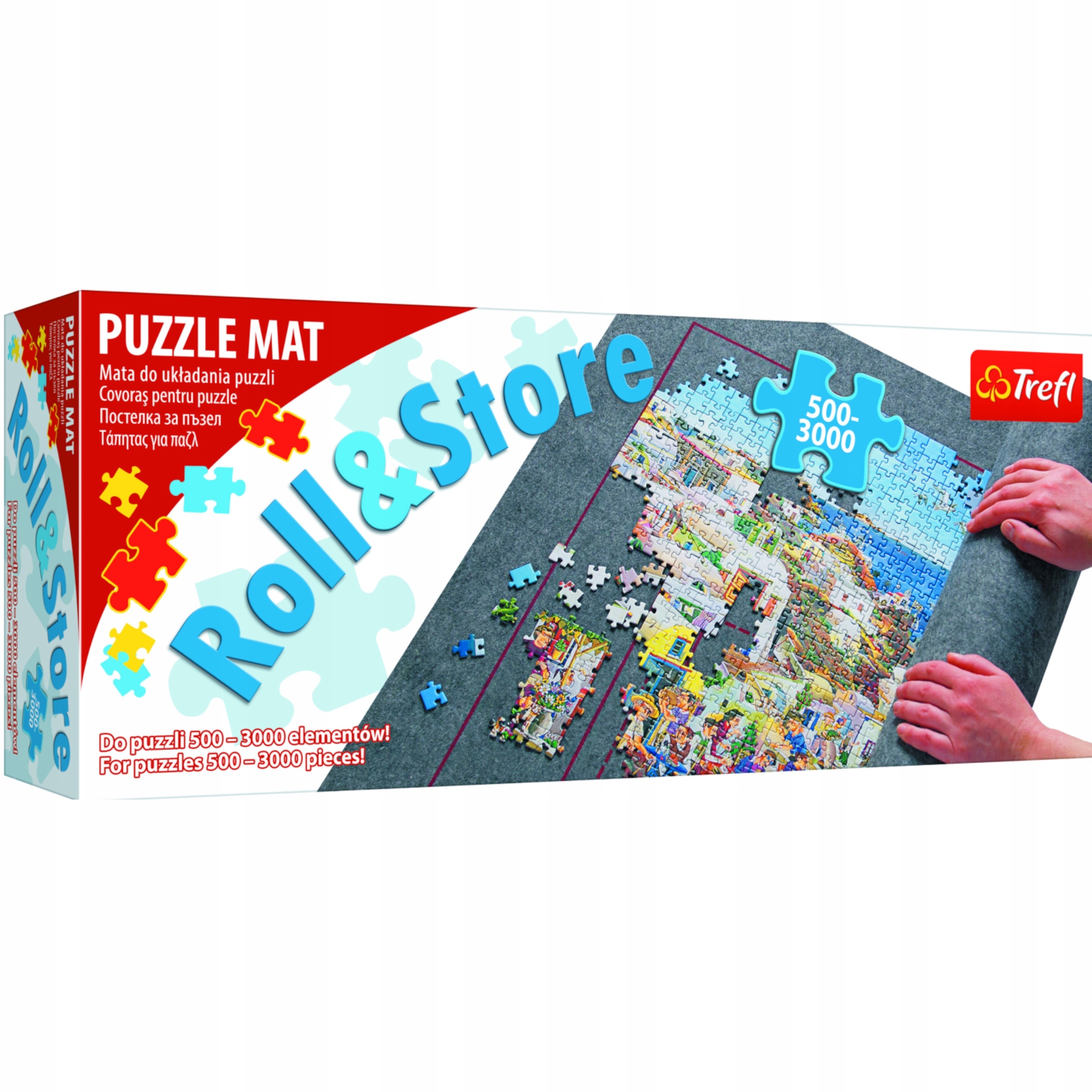 Mata do układania puzzli Trefl 60986 Materiał tkanina