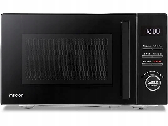 Pojemna Dobra Mikrofalówka 800W 20L Timer Rozmrażanie 9 Programów LCD