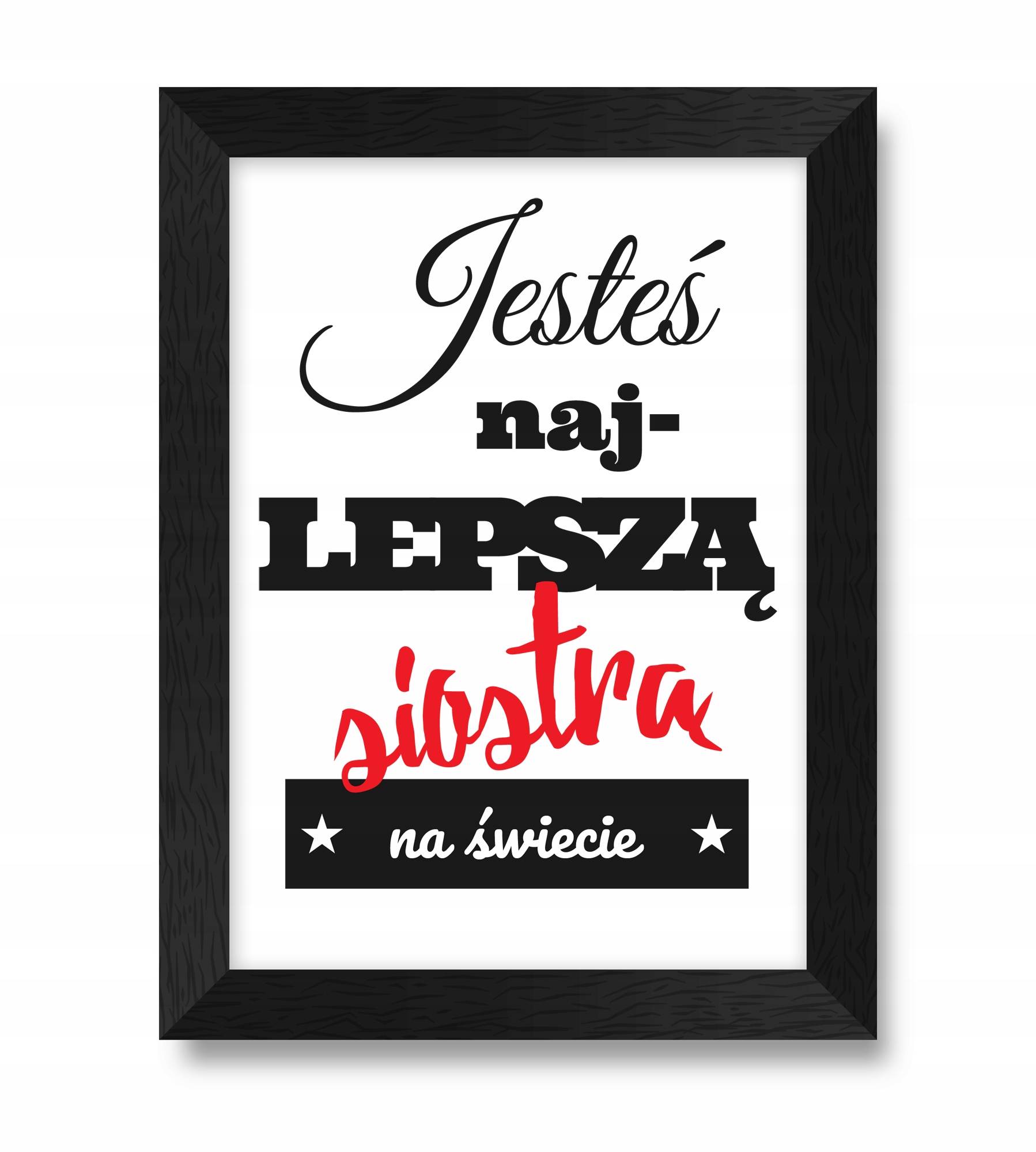 

Obrazek obraz w ramce dla siostry siostra