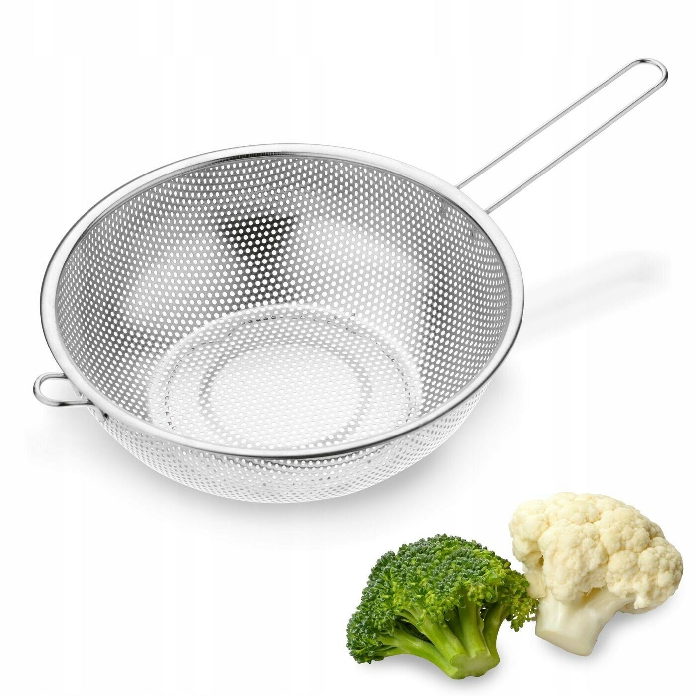 

Cedzak Durszlak Metalowy Sitko z długą rączką 25cm