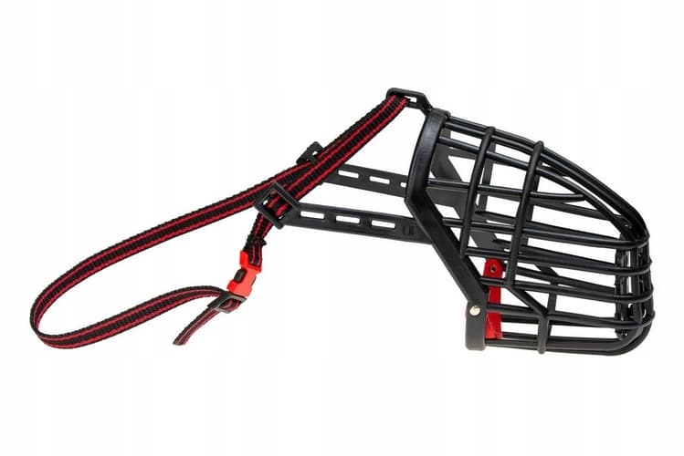 Karlie Černý Plastový Náhubek pro Psi, Nastavitelný 40-67cm