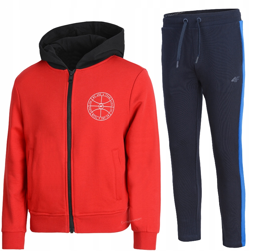 

4F Chłopięcy Dres Komplet Bluza Spodnie 158