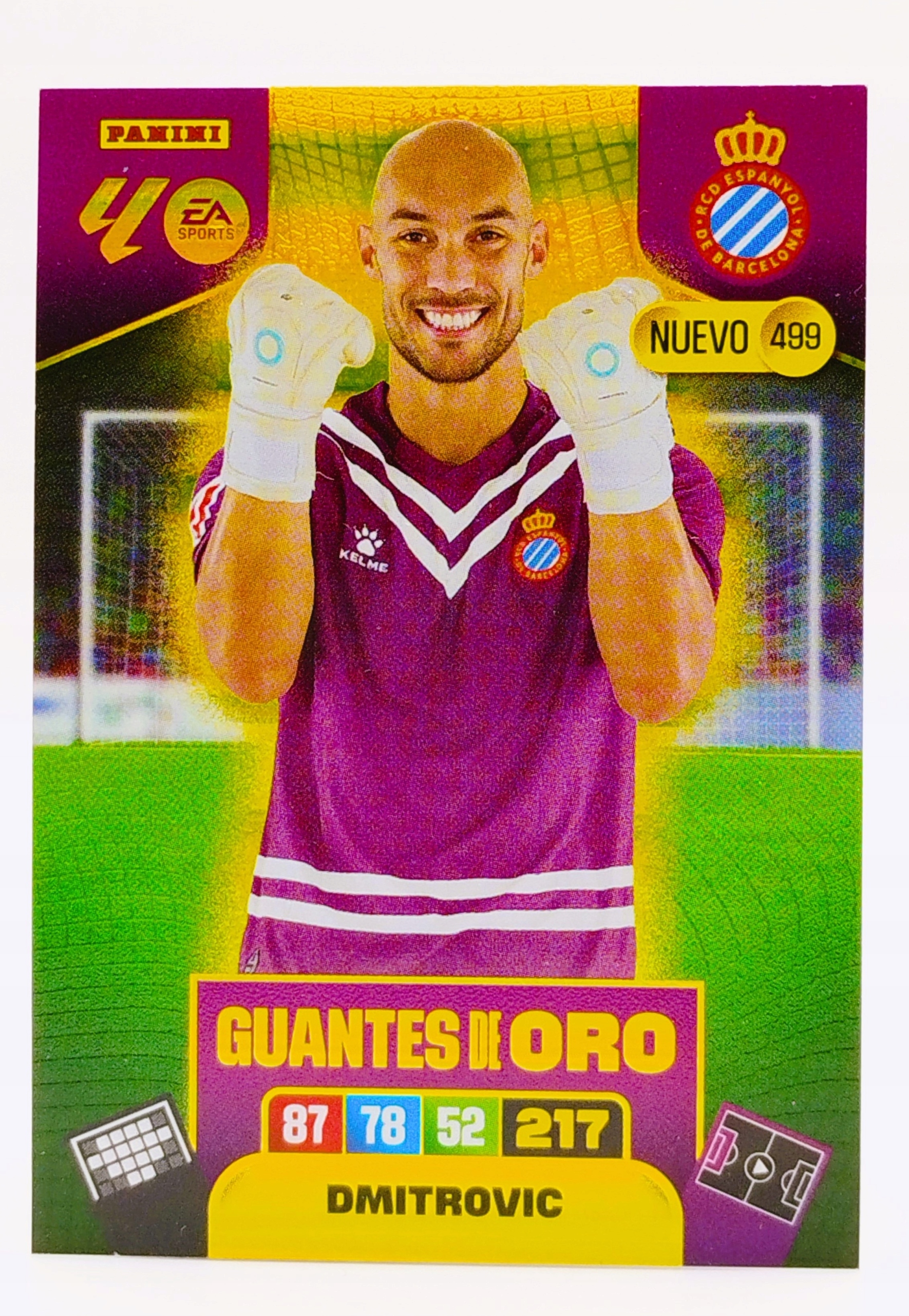 Panini La Liga 2025-2026 Guantes De Oro Nuevo 499 Dmitrovic Rcd Espanyol