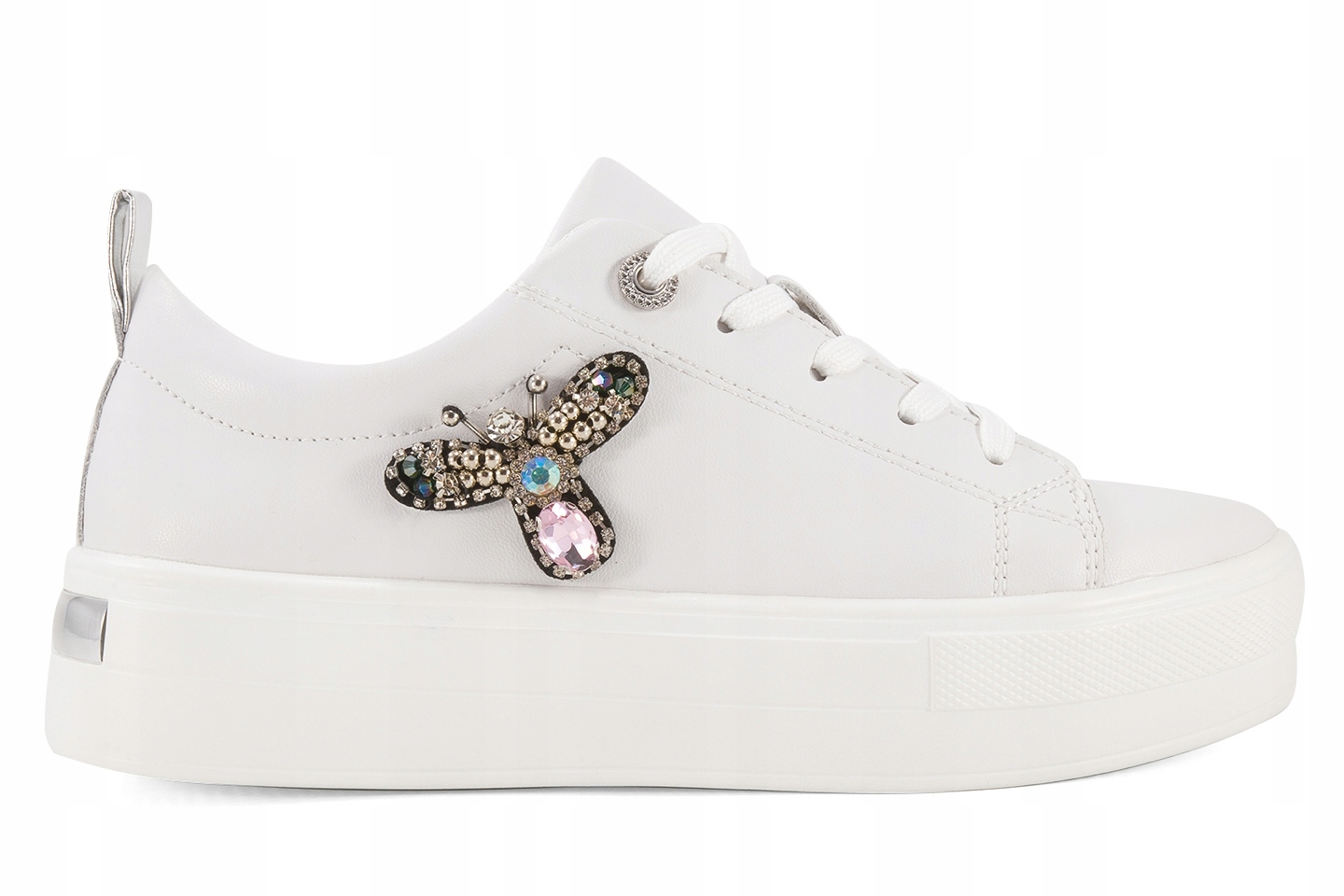 FILIPPO DP6042 PÓŁBUTY DAMSKIE SNEAKERSY NA PLATFORMIE SKÓRZANE Stan opakowania oryginalne