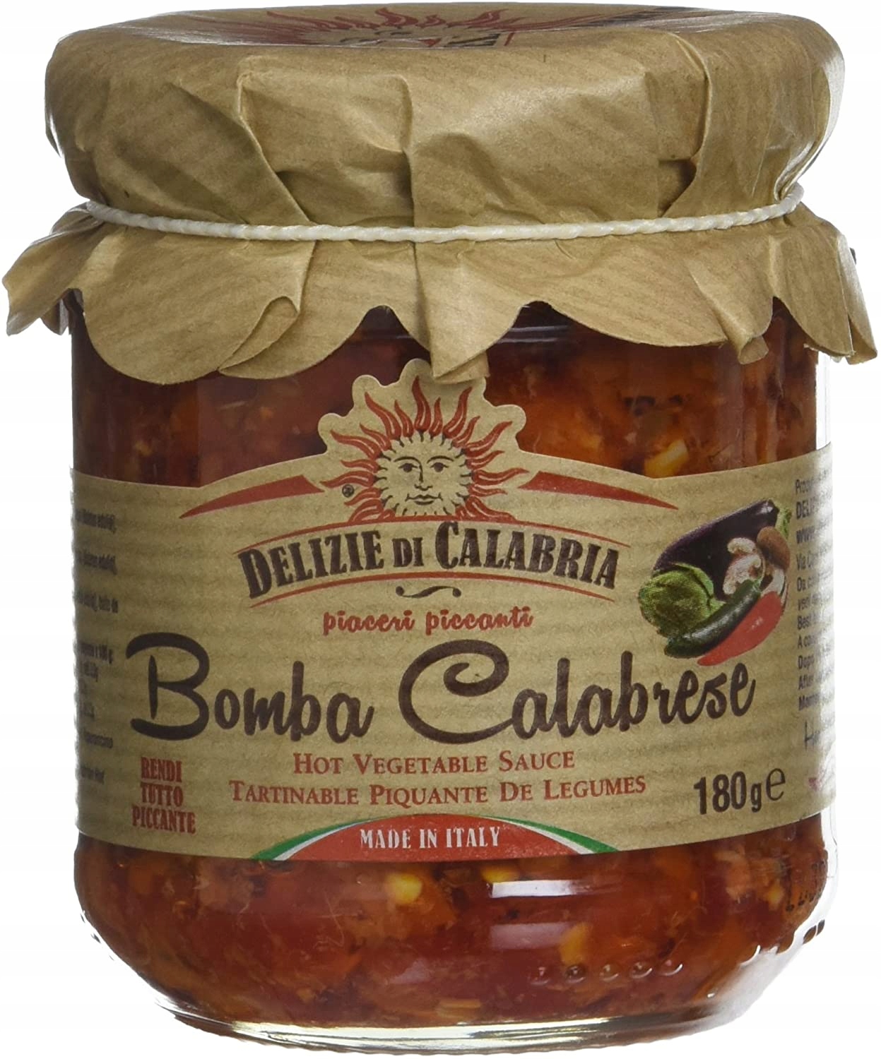 Levně Italská zelenina s feferonkami 180 g – bomba calabrese