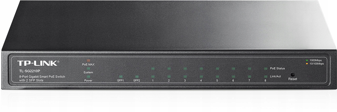 TP-Link TL-SG2210P 8xGb 61W Poe Smart switch, 2xSFP Omada Sdn