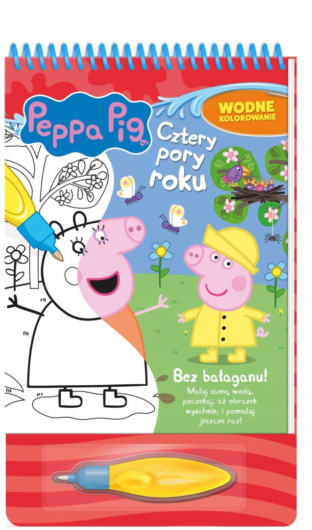 

Świnka Peppa Wodne kolorowanie Cztery pory roku