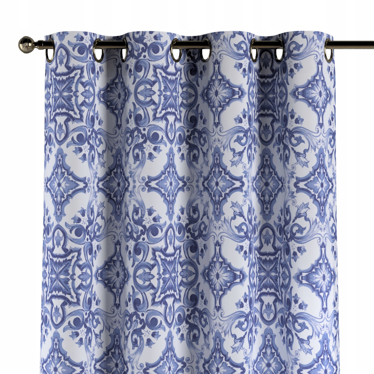 Záves na kolieskach 1 ks 130x245 cm modrý