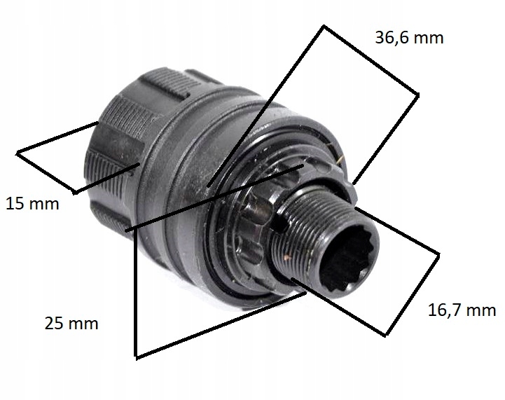 Bębenek do piasta single speed DX Shimano Novatec Model Bębenek do piasta single speed DX Shimano Novatec