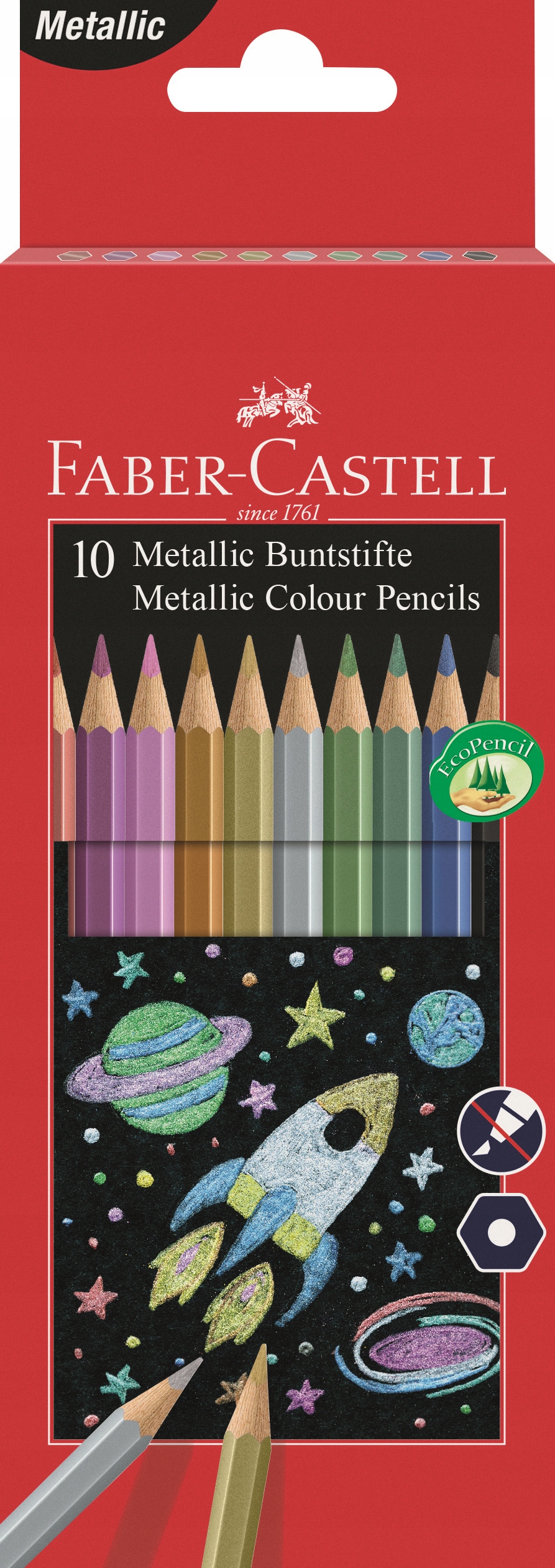 

Kredki Ołówkowe Metaliczne 10 Kol Faber-castell