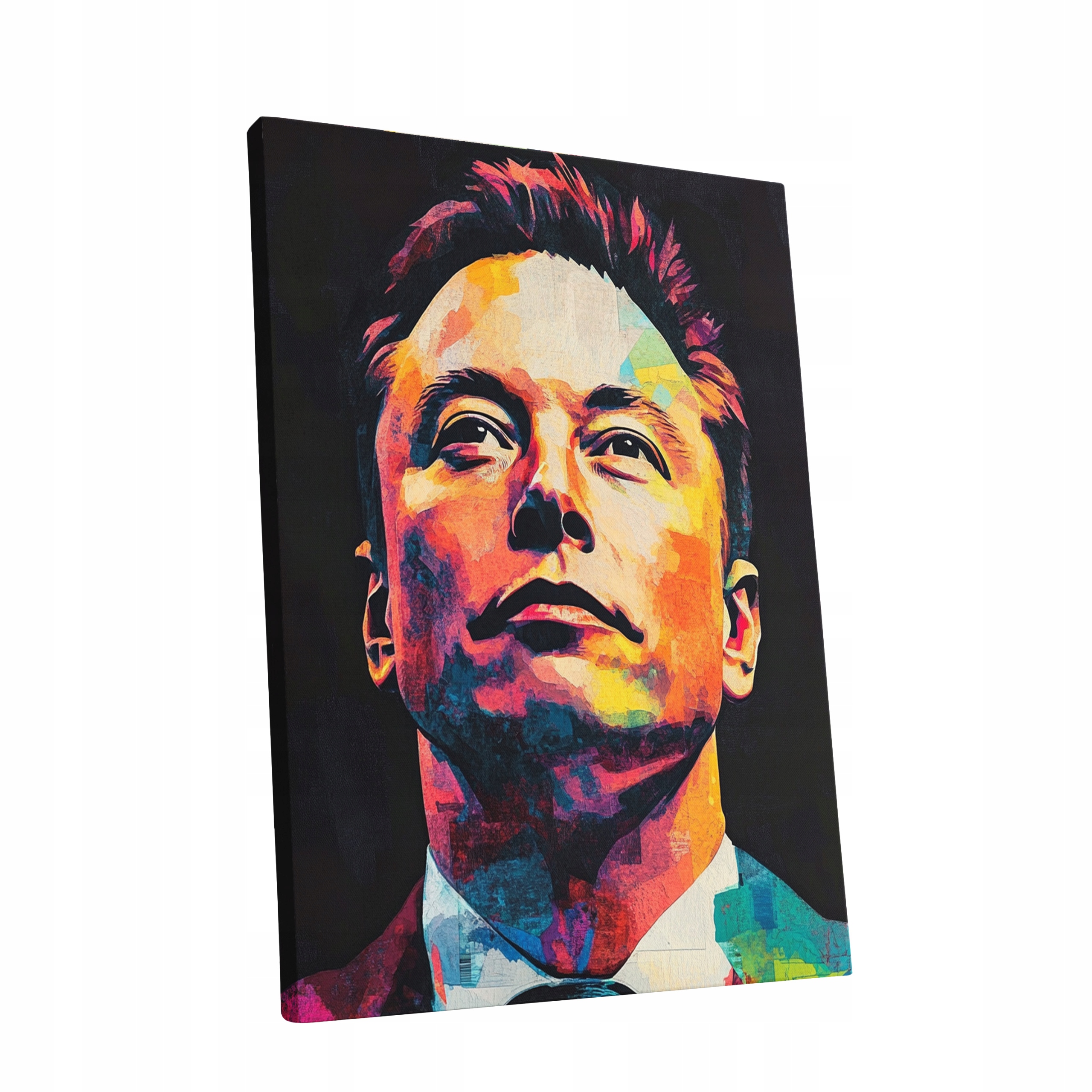 Obraz na plátně Portrét Elon Musk v obývacím pokoji Elona Muska dárek 90x120