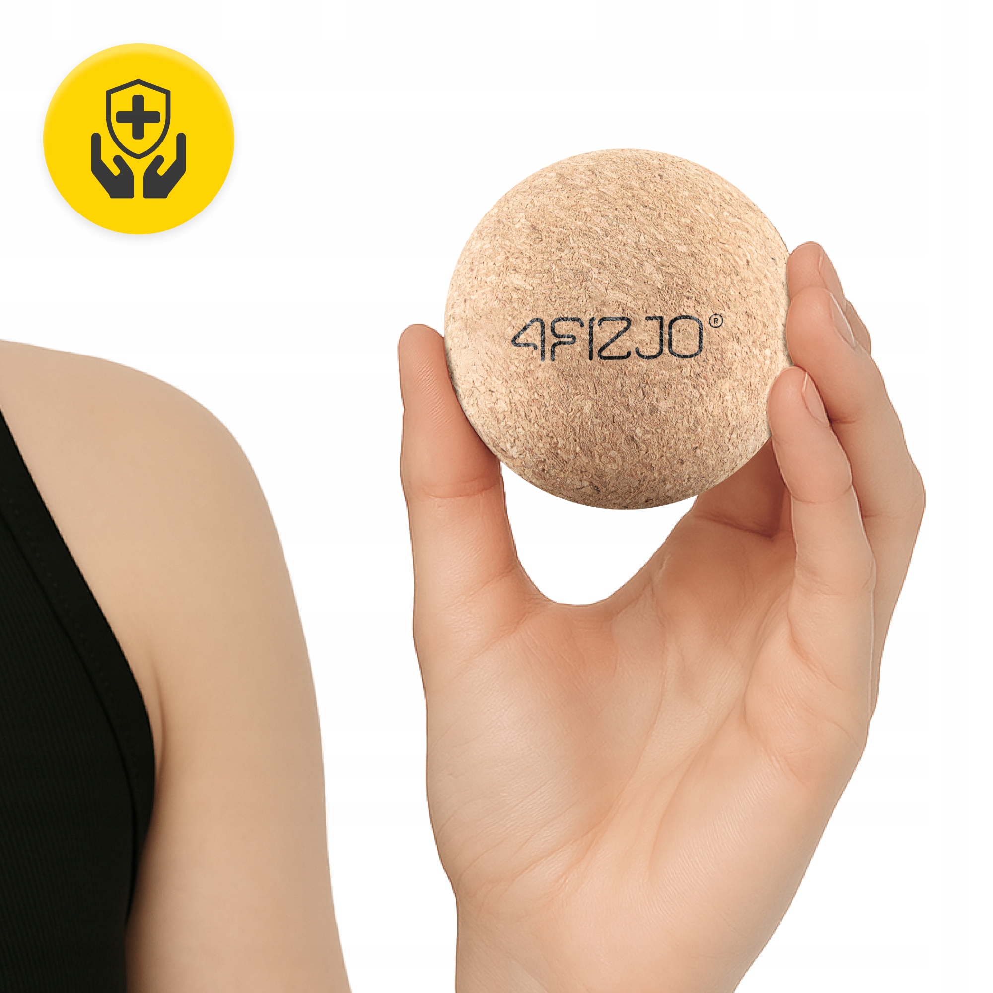 PIŁKA DO MASAŻU PIŁECZKA KORKOWA REHABILITACYJNA ROLLER TWARDA 6,5 CM EAN (GTIN) 5907739319579