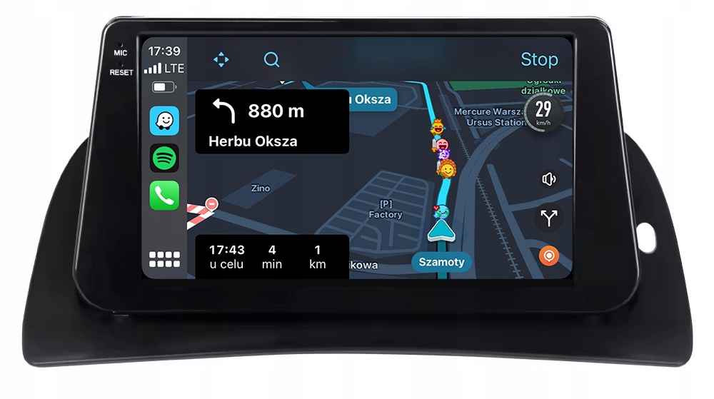 Renault Kangoo Rádio Navigace Android Carplay Mapy 8GB/128GB Dsp