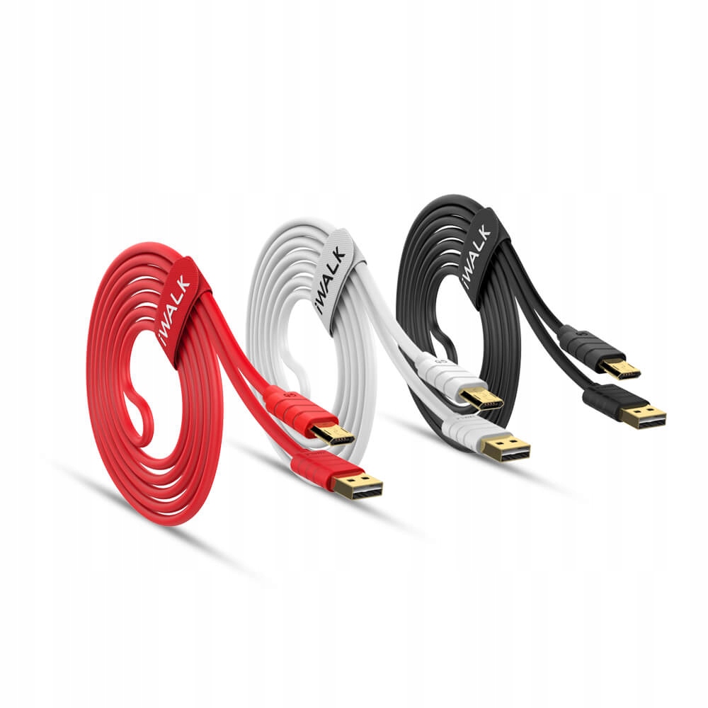 Kabel iWALK Twister MD | USB-A - Micro USB 1m Złącza USB - microUSB typ B
