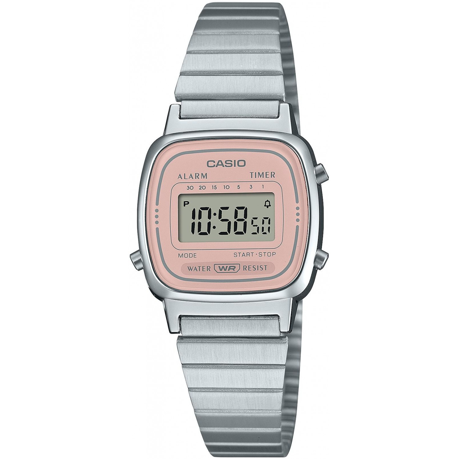 Hodinky Casio Vintage LA670WEA-4A2EF stříbrné