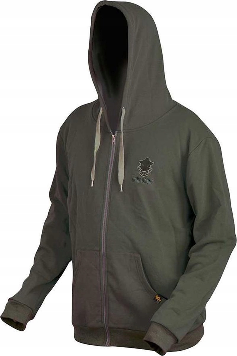 Mikina Prologic Pro Rybáře Teplá Bank Bound Zip Hoodie Green L Pohodlná
