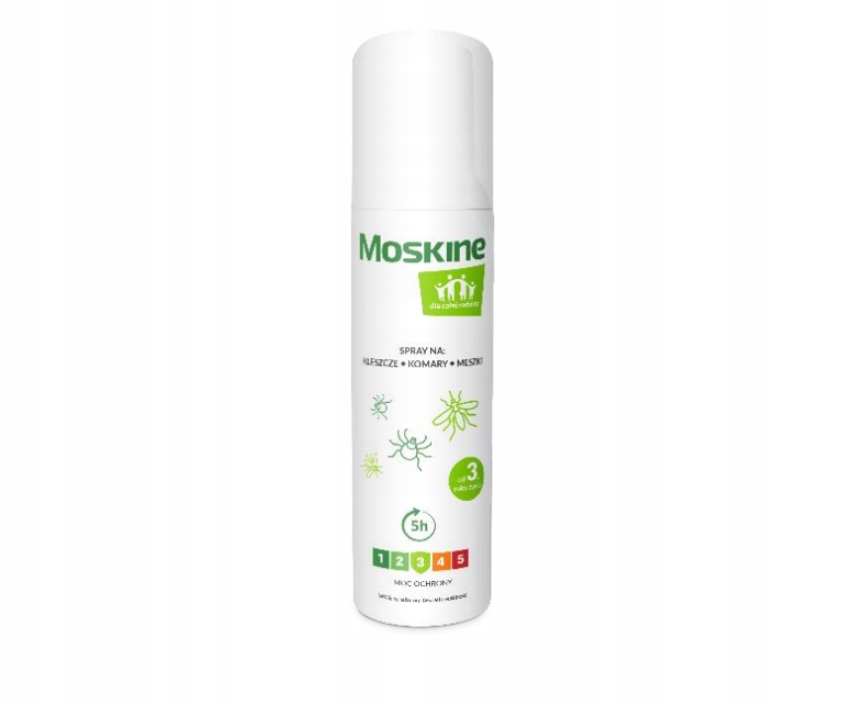 

Moskine Spray na komary, kleszcze, meszki dla całe