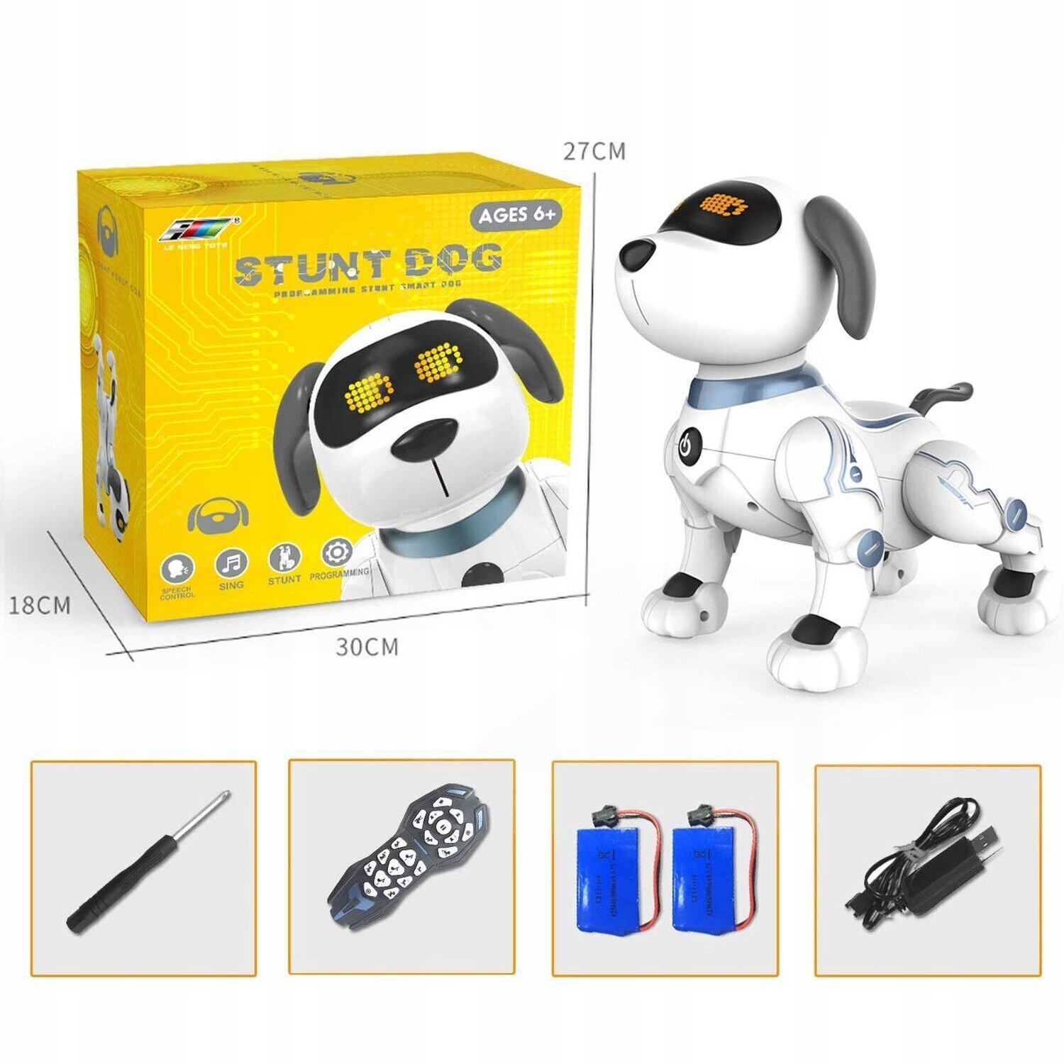 ZABAWKA PSA ROBOTA, PROGRAMOWALNE INTERAKTYWNE I INTELIGENTNE ROBOTY Wiek dziecka 18 m +