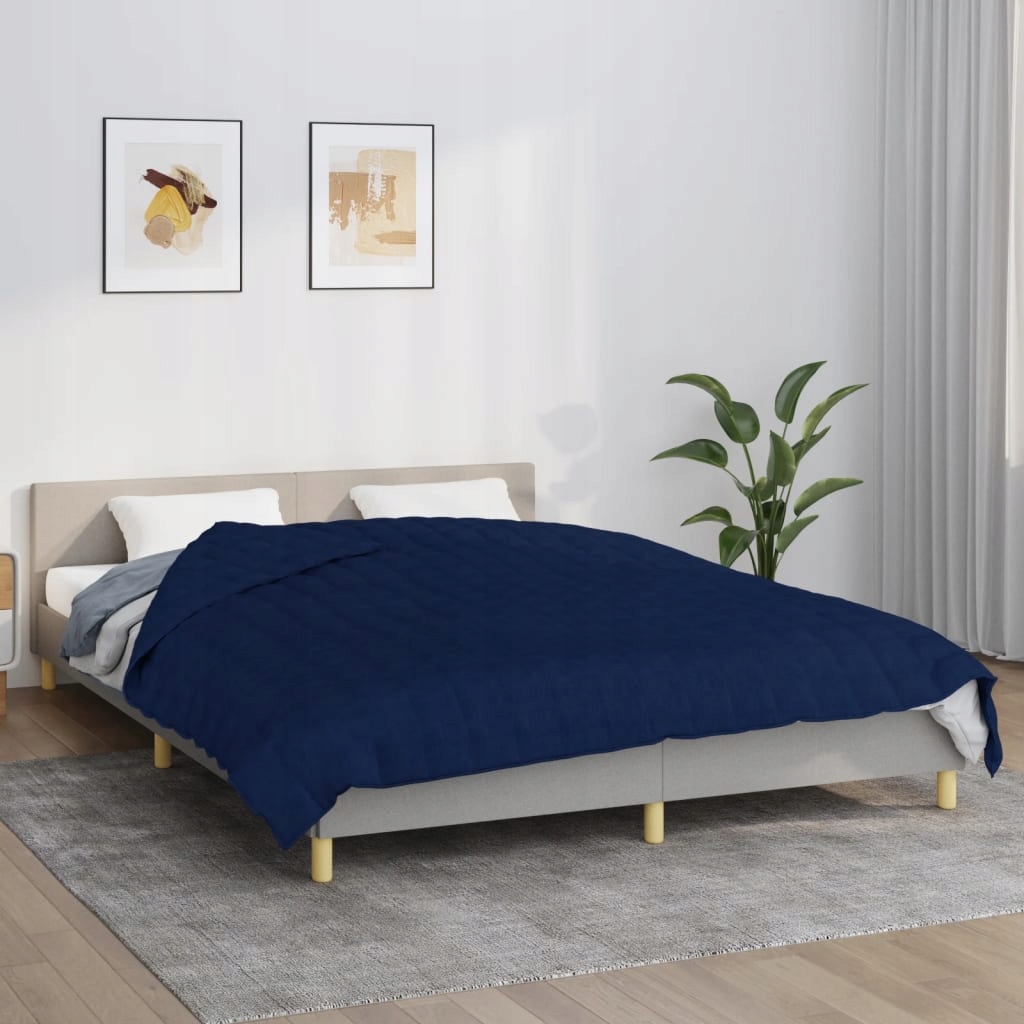 Petrashop Zátěžová deka modrá 220 x 240 cm 11 kg textil Modrá 3154808