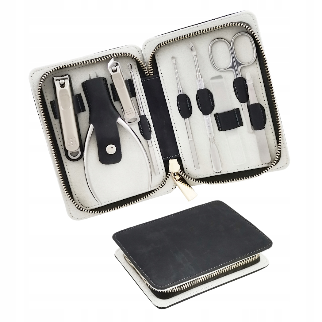Zestaw Do Paznokci Manicure Pedicure Etui 09BL Hq