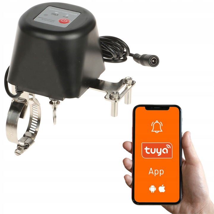 Siłownik do Zaworu Kulowego Wody Gazu Wi-Fi Zawór TUYA Smart Inteligentny