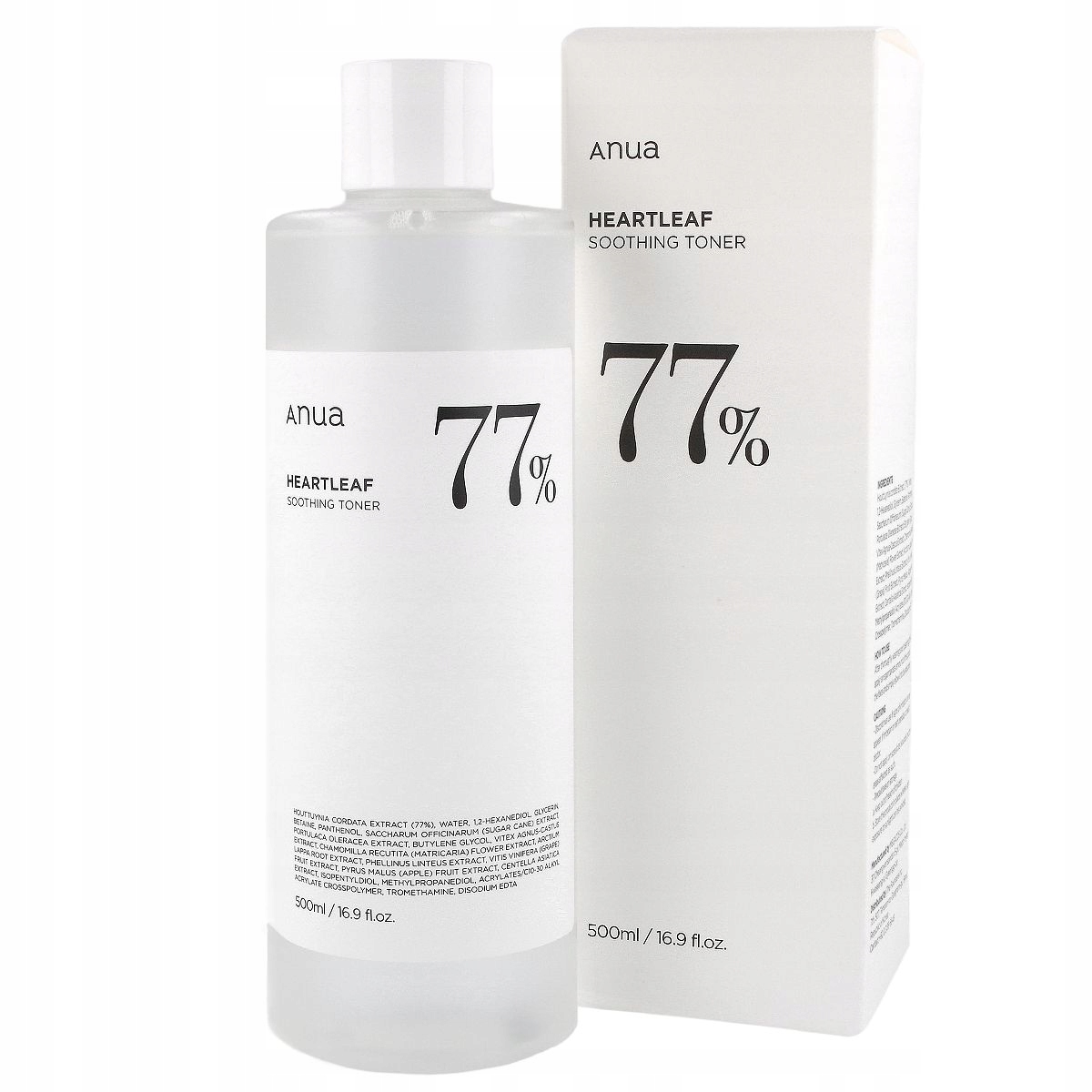 Anua Heartleaf 77% Soothing Toner 500 ml Zklidňující pleťové tonikum