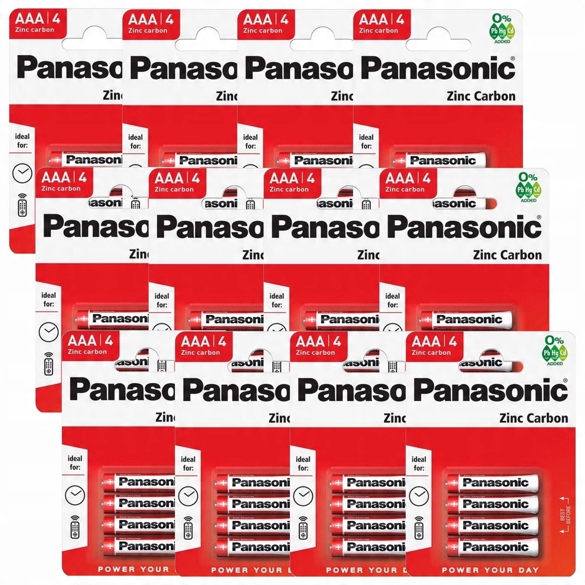 

Panasonic R3 Aaa bateria cynkowo węglowa 48 sztuk
