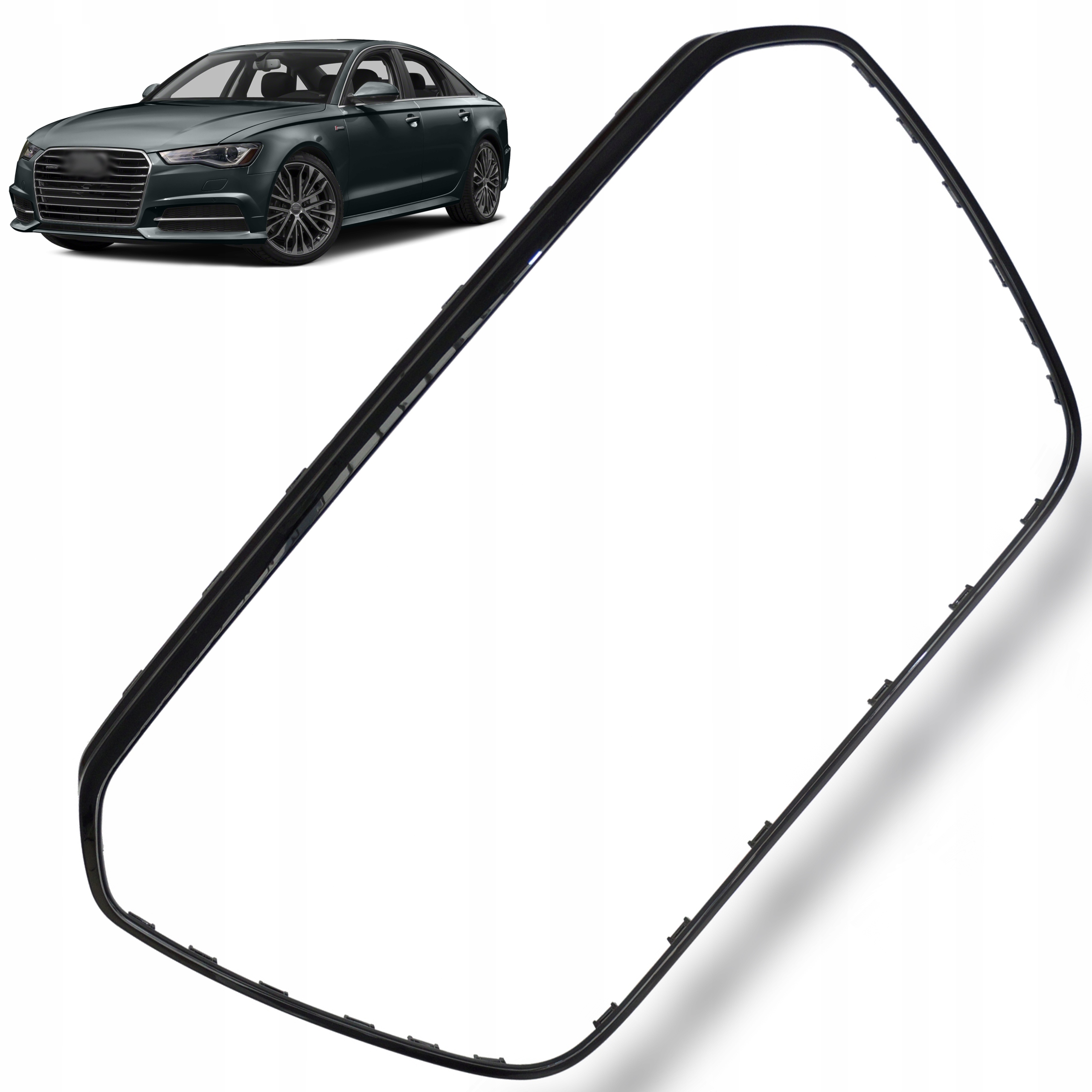 Gril Atrapa Rámeček Audi A6 C7 4G Lift Black Shadow