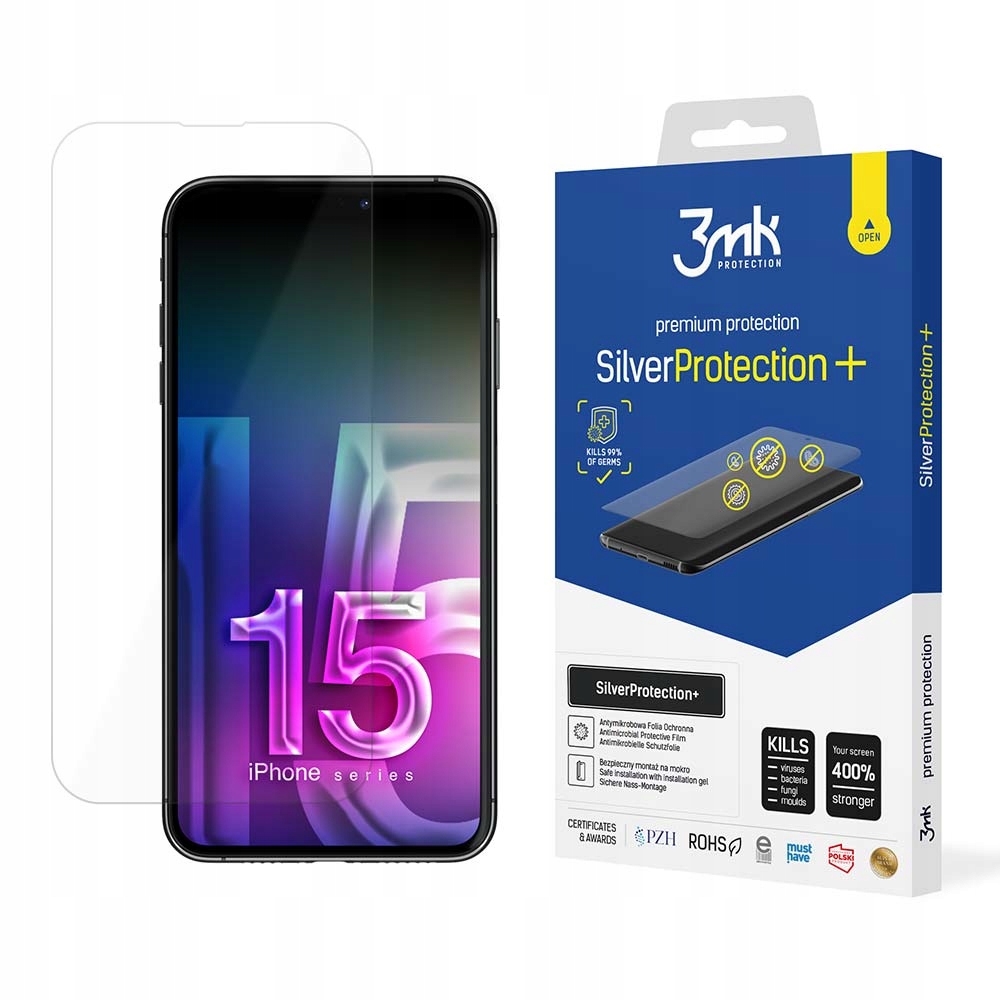 Folia ochronna 3mk SilverProtection+ na iPhone 15 Plus 3mk Protection