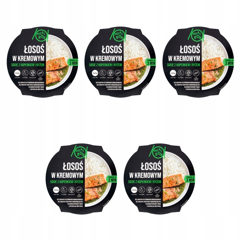 Meal Box Losos v krémové omáčce s koprem a rýží 360 g X5