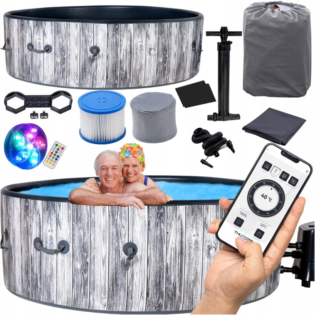 SPA Dmuchane do OGRODU RELAKS z FILTREM Bąbelki