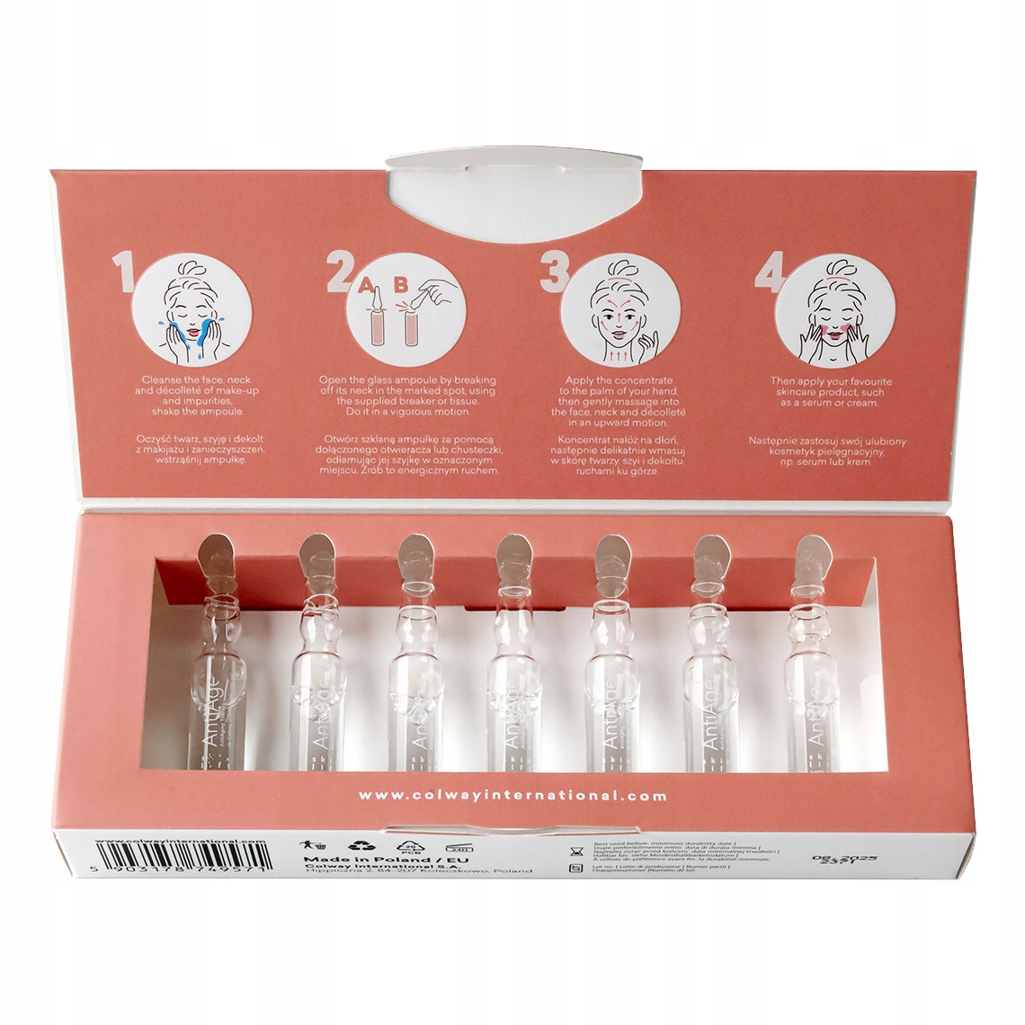 Ampułki Liftingujące Skin Lift 7x2ml Colway Natychmiastowy lifting