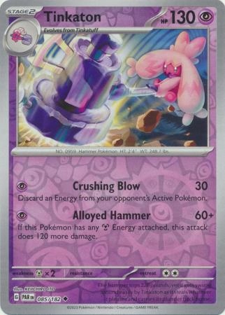 Pokemon Paradox RIft Reverse 085/182 Tinkaton