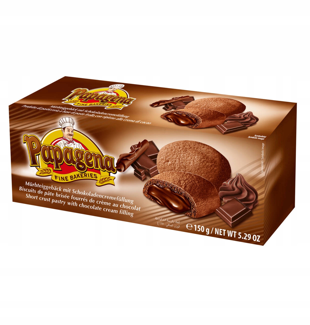 Papagena Ciastka z Kremem Czekoladowym 150 g — 3