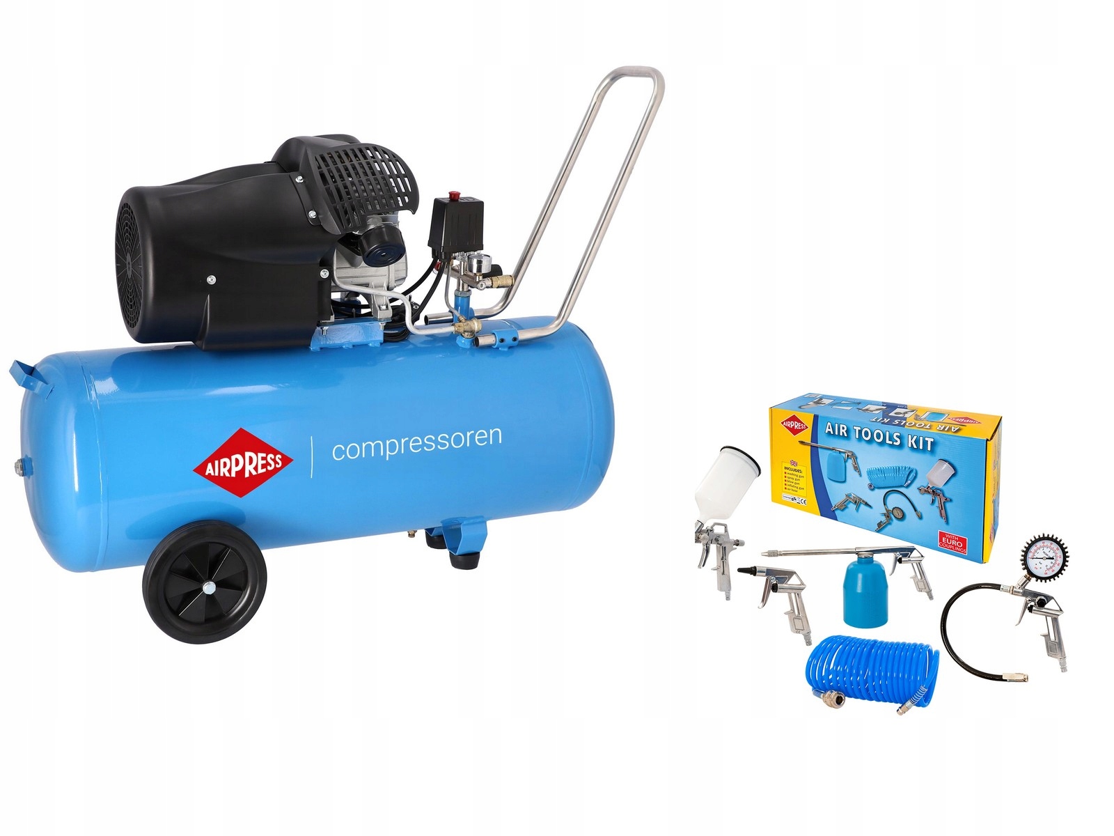 Airpress Sprężarka tłokowa HL 425-100 V+Akcesoria