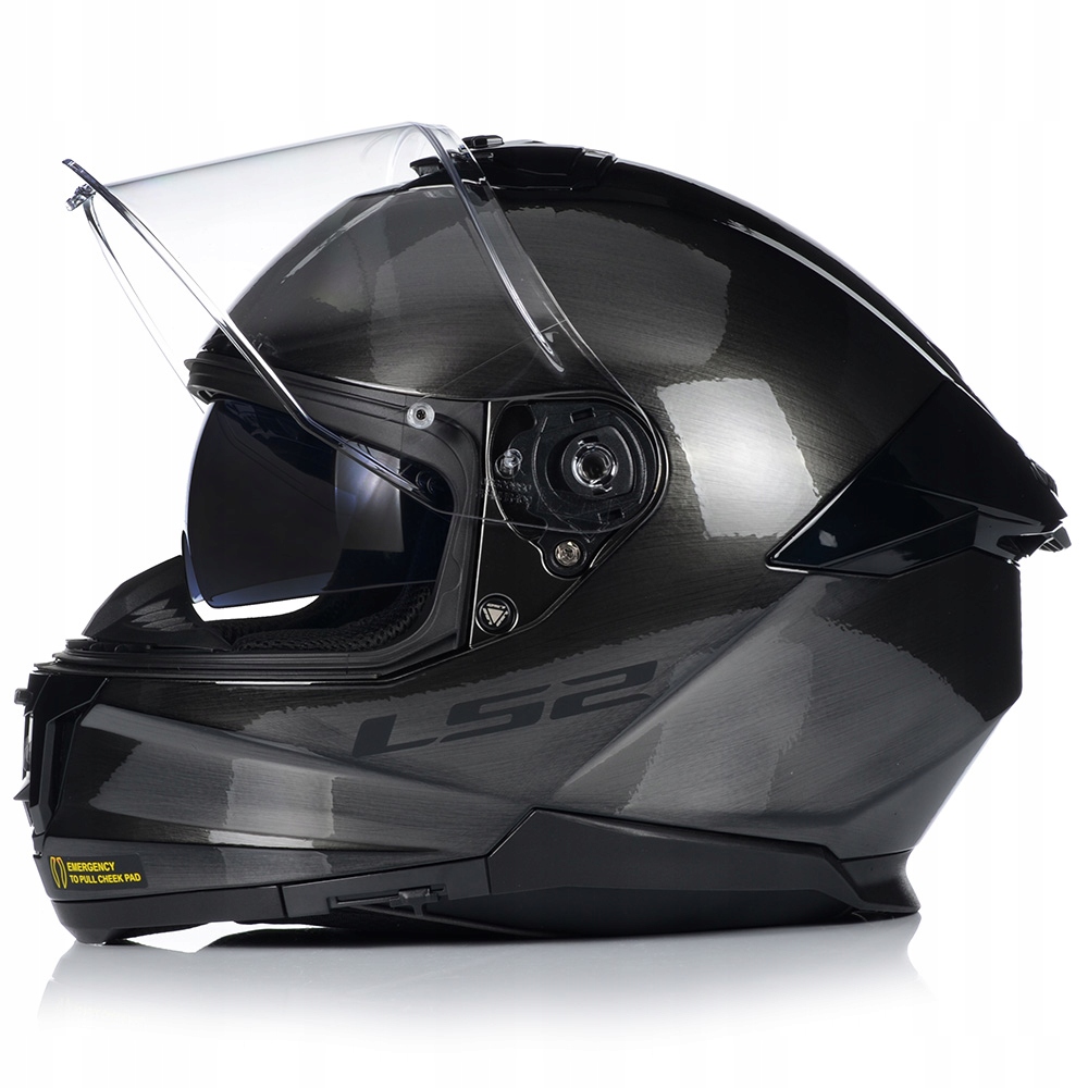 KASK MOTOCYKLOWY LS2 FF808 STREAM II JEANS KEVLAR SYSTEM PINLOCK + BLENDA Kolor szary