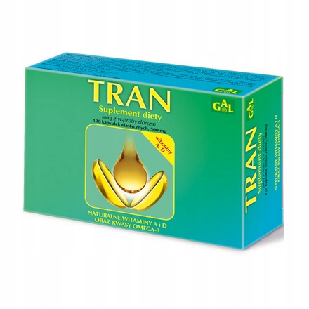 Tran 500 mg 100 kapsułek