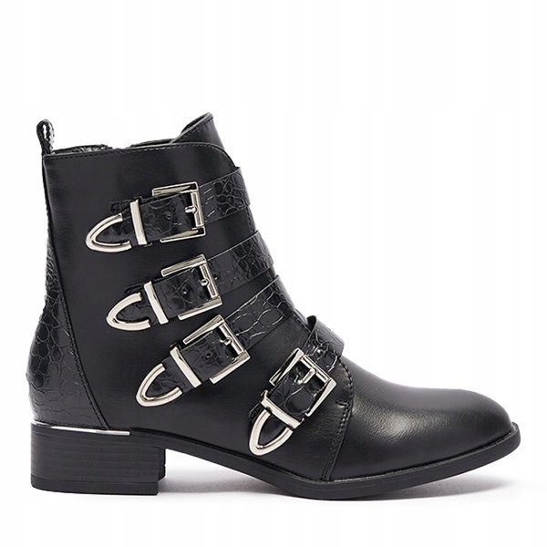 

88172 Czarne Buty Damskie Botki Letta 38