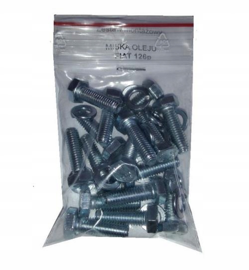 Sruby miski olejowej zestaw Fiat 126p 45B