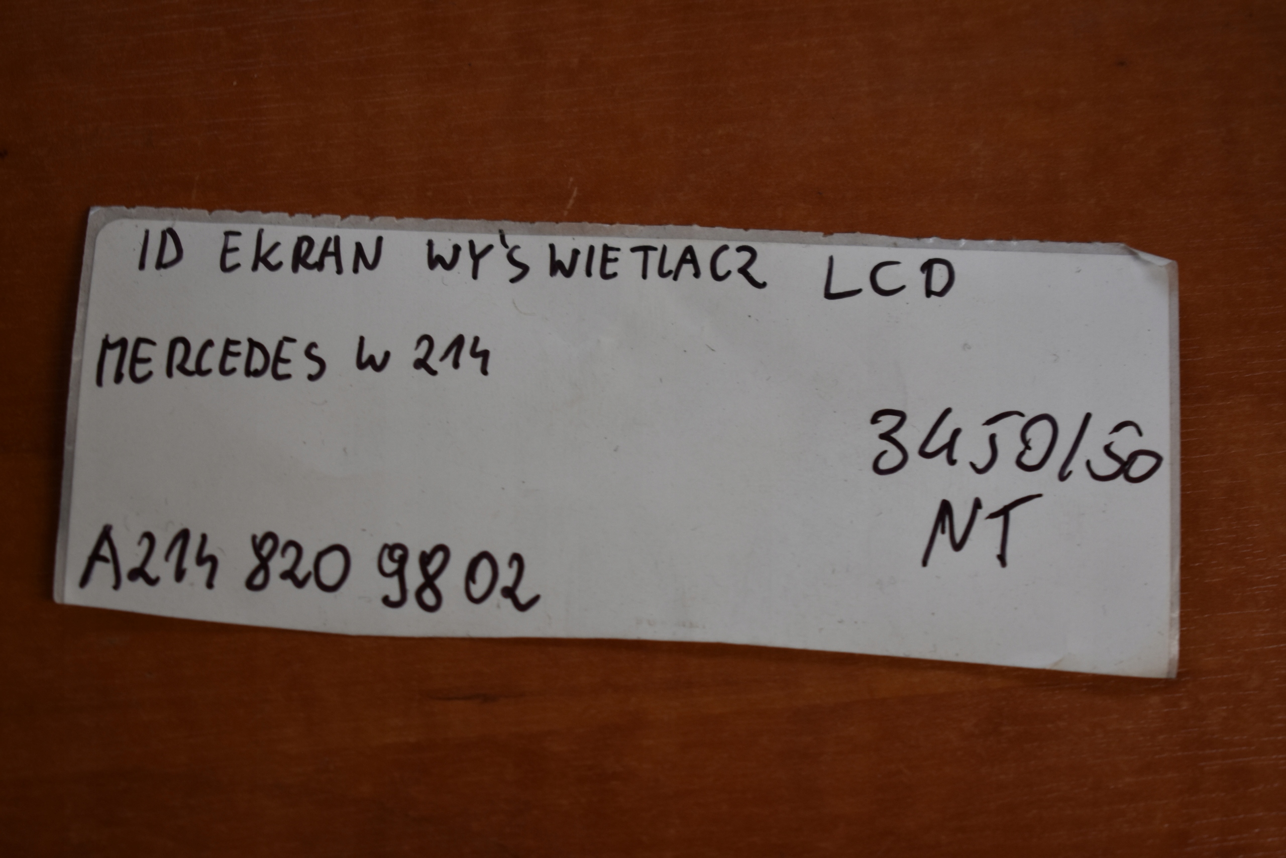 IDEALNY EKRAN display LCD MERCEDES W214 1